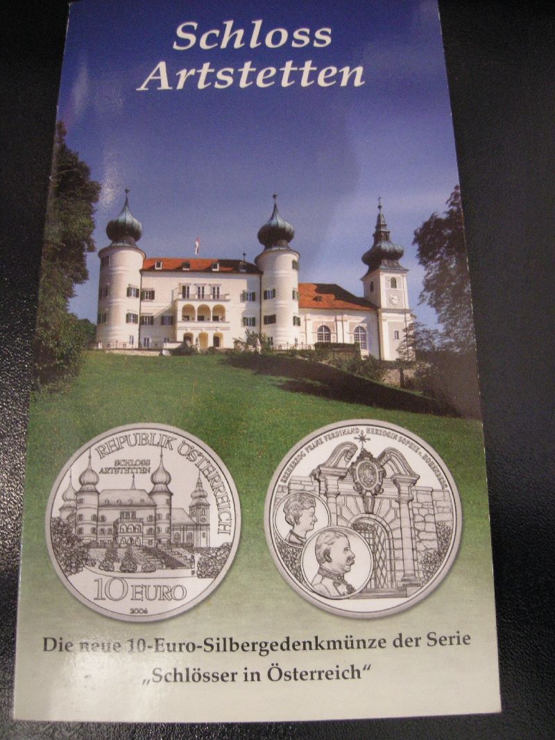 10 Euromunt Oostenrijk 2004 Schloss Artstetten in Blister (afbeelding voor) 10 Euromunt Oostenrijk 2004 Schloss Artstetten in Blister